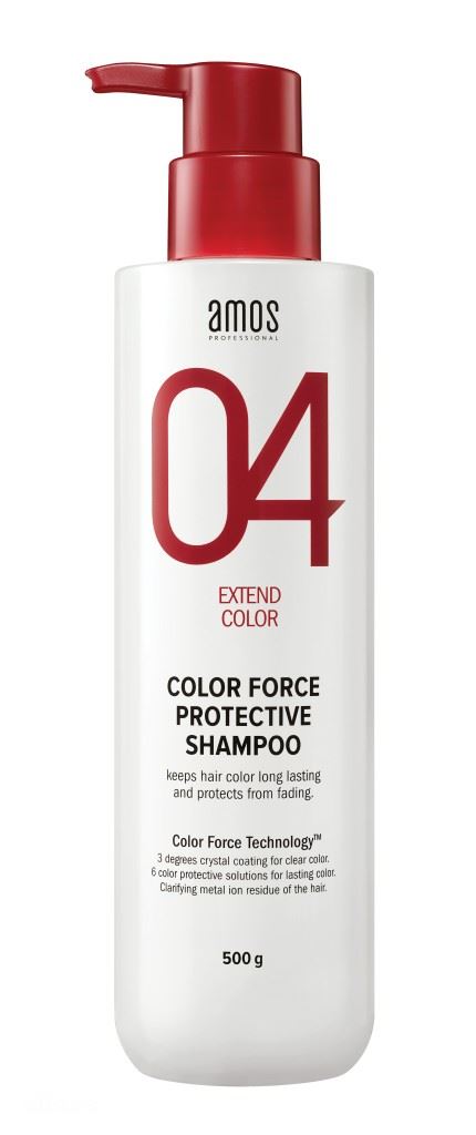 아모스 프로페셔널의 칼라포스 프로텍티브 샴푸 모발의 색소 손실을 막아 염색 컬러가 오래 유지되도록 돕는다. 500g 1만원대.