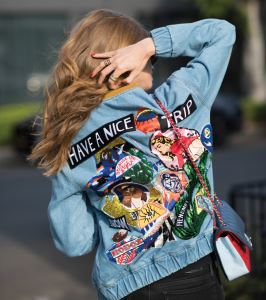 LOS ANGELES, CA - JUNE 12:  Chiara Ferragni is wearing Levi's jeans, Gucci shoes and sunglasses, vintage tshirt, filles a papa denim jacket, Chanel bag seen in the streets of Los Angeles on June 12, 2016 in Los Angeles, California.  (Photo by Timur Emek/Getty Images)