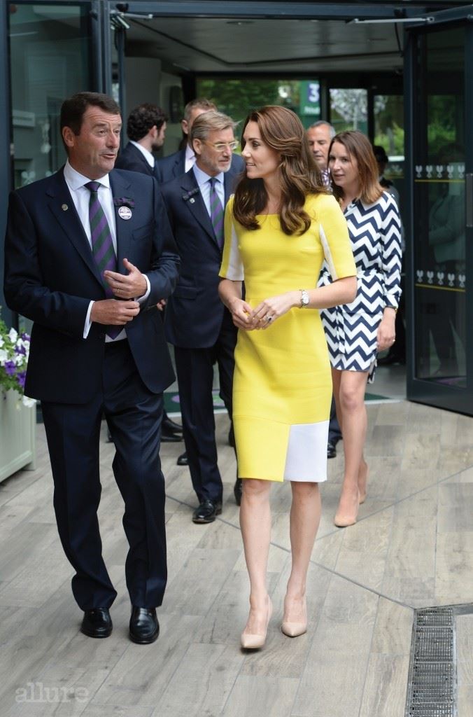 LONDON, ENGLAND - JULY 7:  Catherine, Duchess of Cambridge and Phillip Brook are seen during a visit to the Wimbledon Lawn Tennis Championships at the All England Lawn Tennis and Croquet Club on July 7, 2016 in London, England. (Photo by Anthony Devlin - WPA Pool/Getty Images)