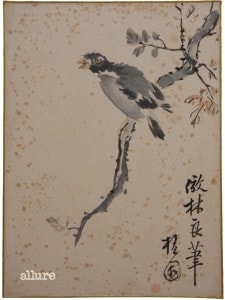 김홍도, 화조도, 수묵채색화, 32.5×23.8cm, 성호기념관 소장