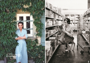 1 스위스 라페지블 앞에 선 오드리 헵번, 1985년 장남인 션 헵번 페러와 함께 오드리 헵번 아동기금을 설립한 차남 루카 도티가 가장 좋아하는 어머니의 사진이다. 2 로마 시내를 걷고 있는 오드리 헵번과 그의 남편 안드레아 도티, 1976년 