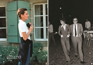 1 스위스 라페지블 앞에 선 오드리 헵번, 1985년 장남인 션 헵번 페러와 함께 오드리 헵번 아동기금을 설립한 차남 루카 도티가 가장 좋아하는 어머니의 사진이다. 2 로마 시내를 걷고 있는 오드리 헵번과 그의 남편 안드레아 도티, 1976년
