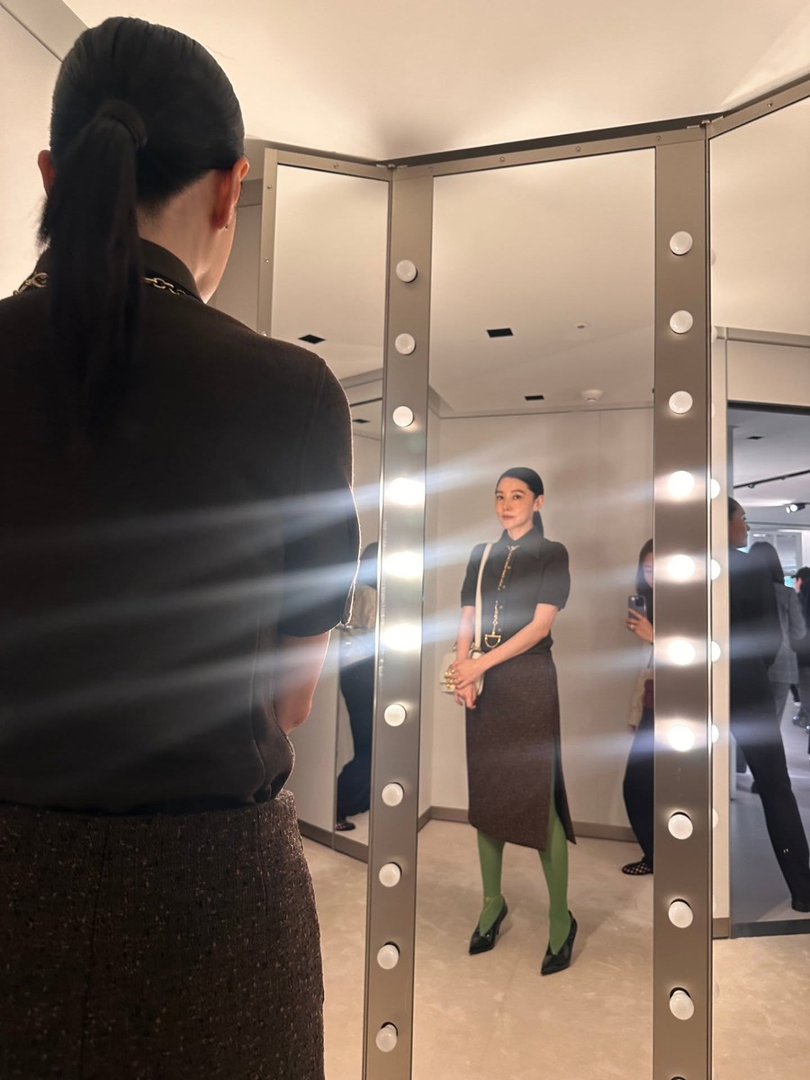 컬러 스타킹 패션