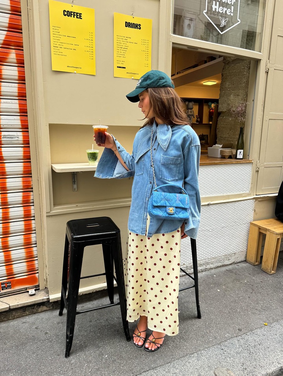 Polka Dots Fashion, 2025 f/w street fashion, dots outfit, 폴카 도트, 가을 도트, 도트 유행