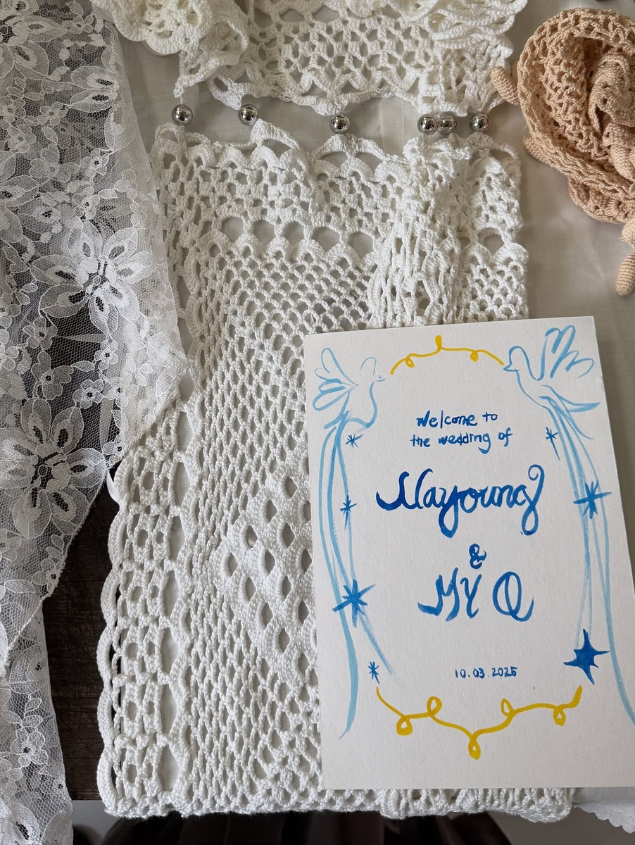 셀럽 웨딩드레스