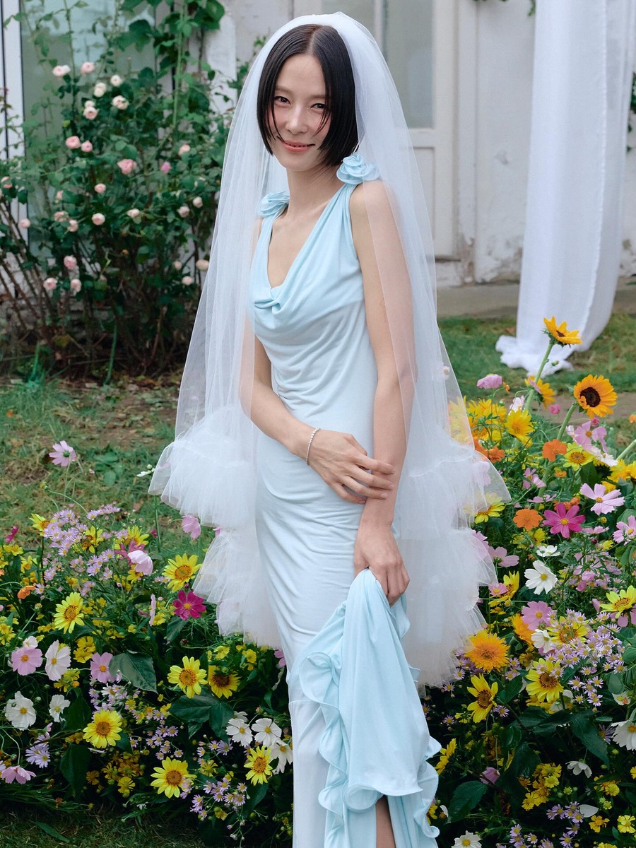 셀럽 웨딩드레스