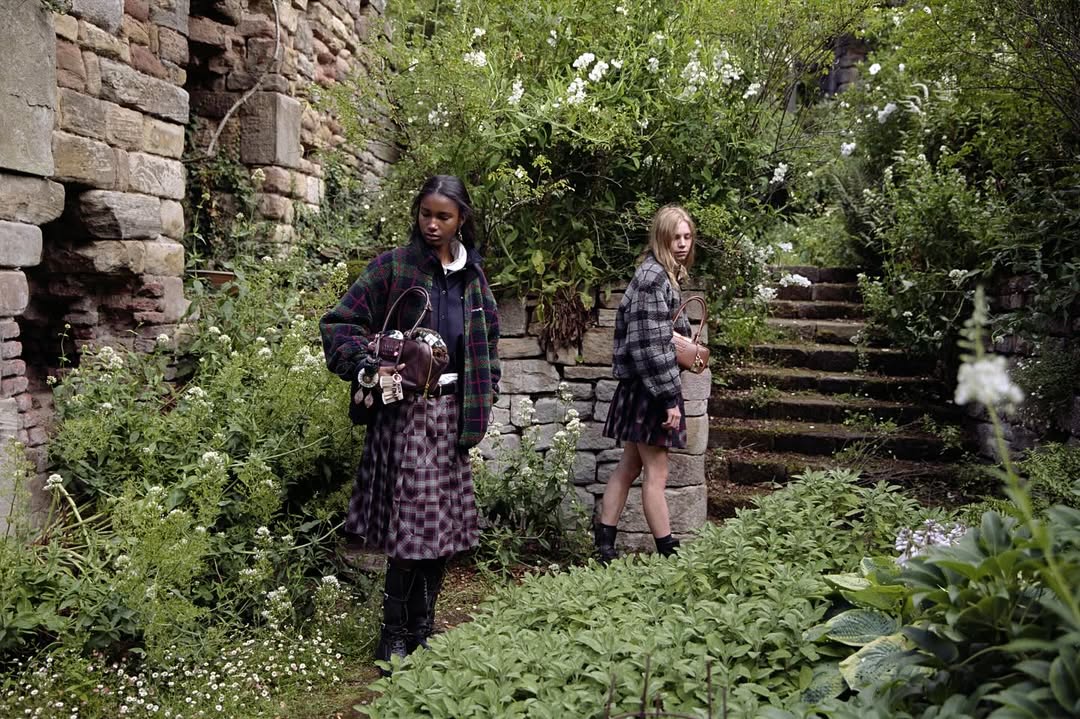 미우미우 플리스 체크 플리스