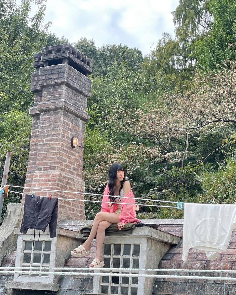 수지 핑크 패션