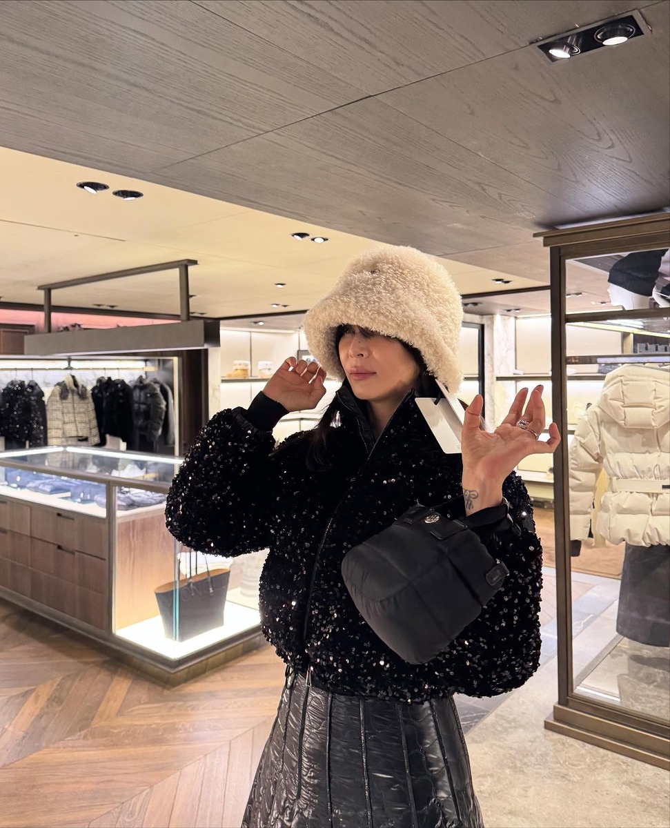 패딩아이템 고소영