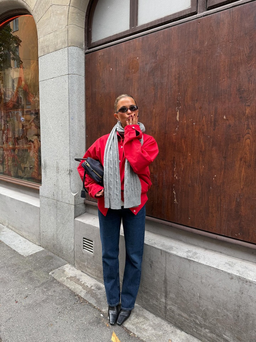 2026 포인트 컬러 코디, point color styling, color ootd, winter color styling, 레드 컬러,