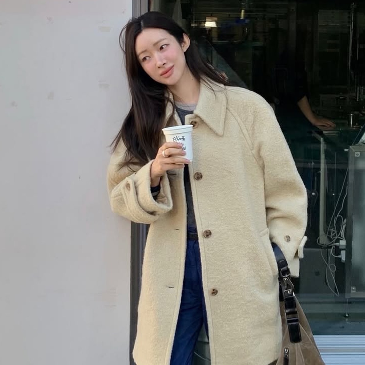 하프코트 스타일링, 겨울 하프코트, 겨울 따뜻하게 입는 법, half coat styling, half coat ootd