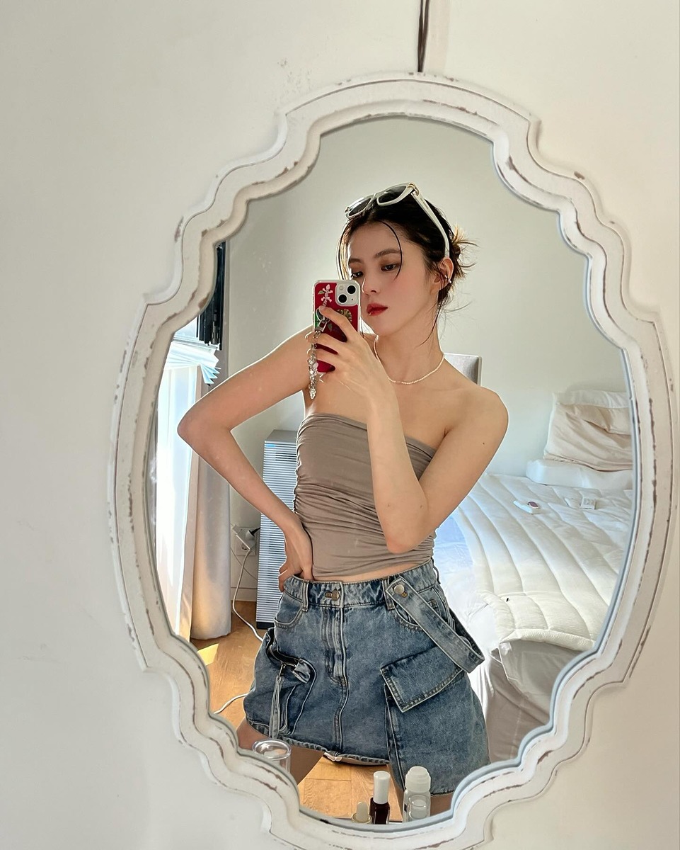 한소희 데님스커트