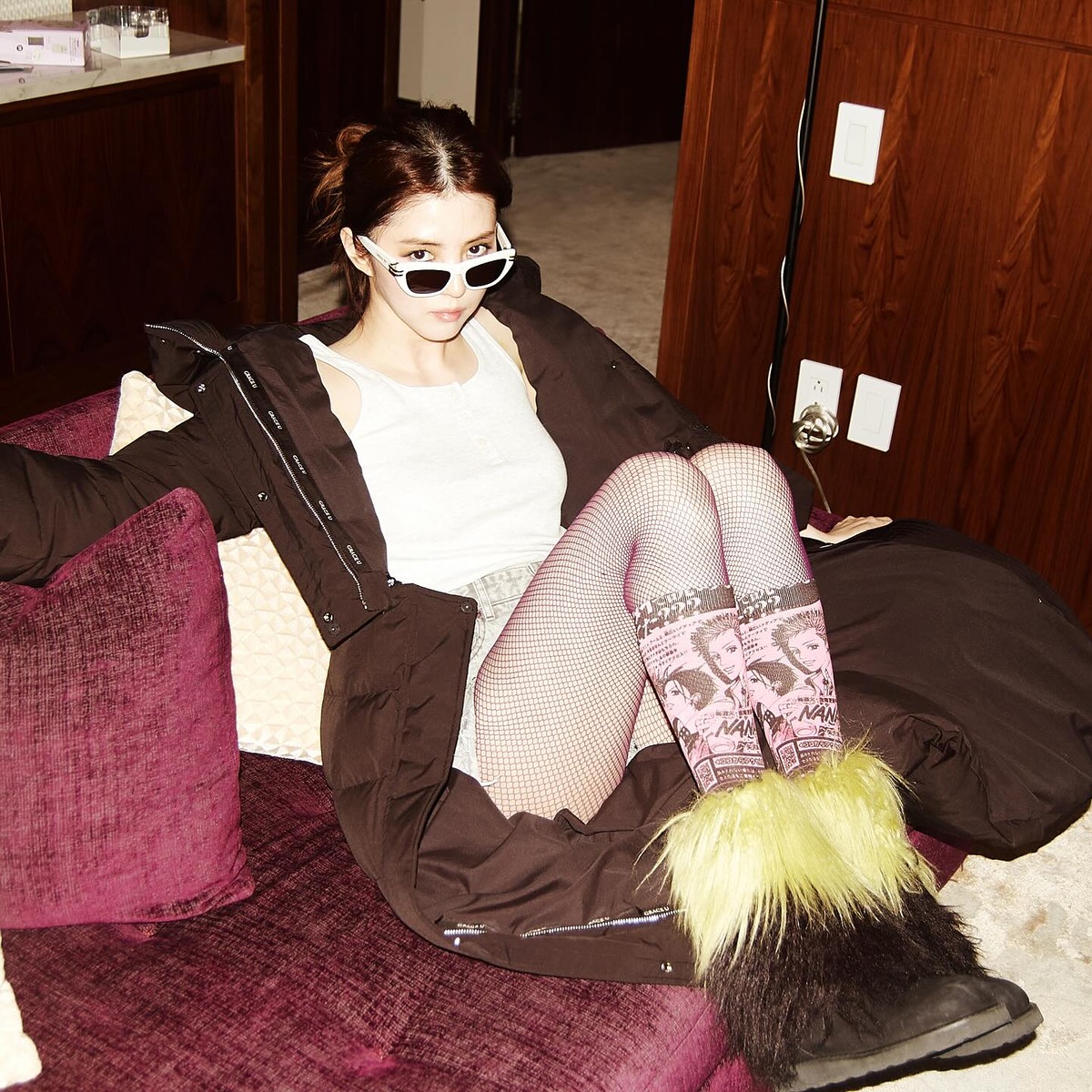 한소희 어그부츠