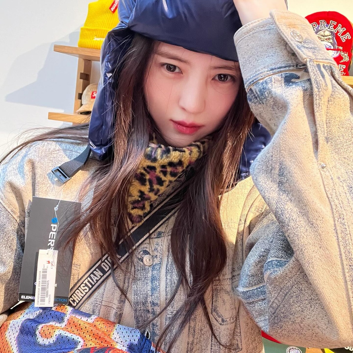 레오파드 호피 한소희