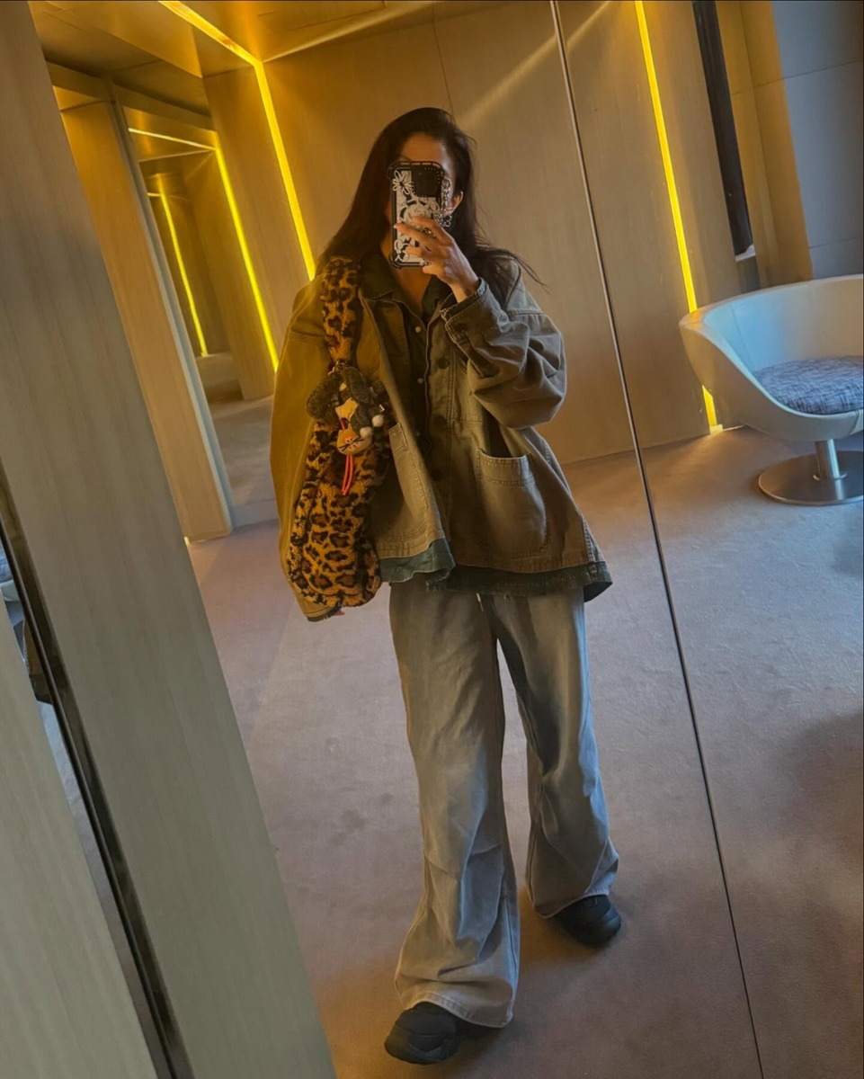 레오파드 호피 한소희