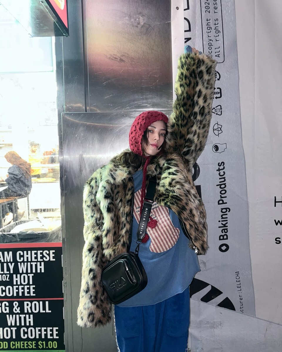 레오파드 호피 한소희