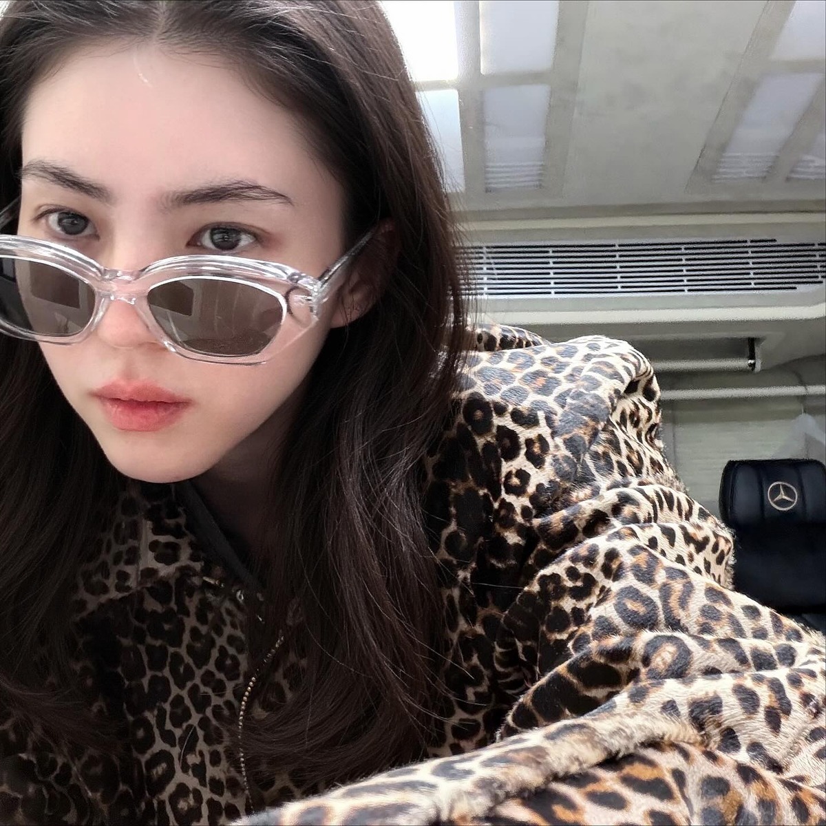 레오파드 호피 한소희