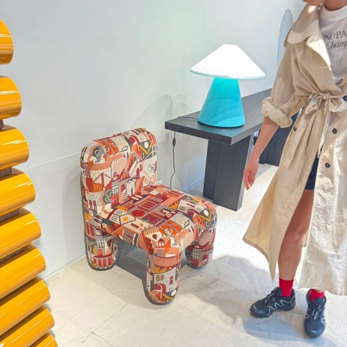 공효진 동안패션 빨간양말