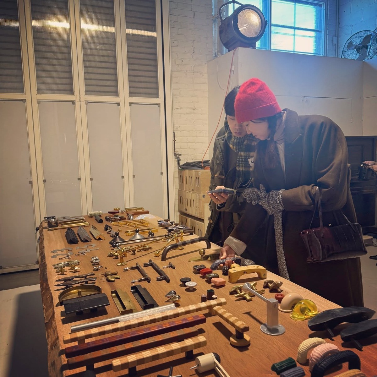 공효진 동안패션 레드 비니스타일링