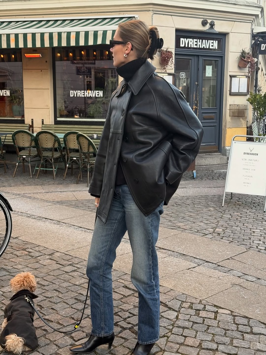 leather outerwear, leather outfit, leather trend 2026, vintage leather outerwear, 빈티지 레더, 레더, 레더아우터