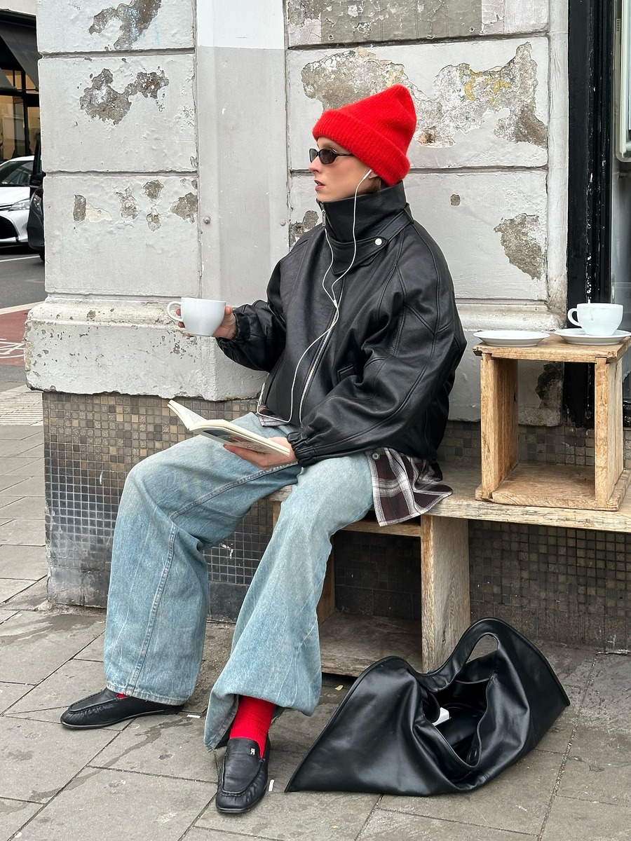 leather outerwear, leather outfit, leather trend 2026, vintage leather outerwear, 빈티지 레더, 레더, 레더아우터