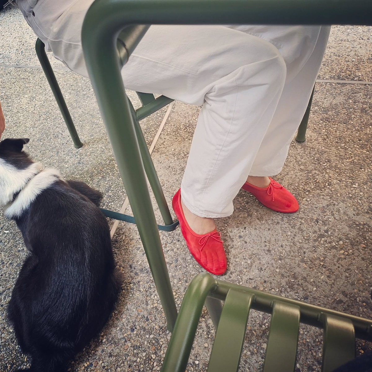 공효진 레드슈즈 매쉬슈즈 시스루슈즈