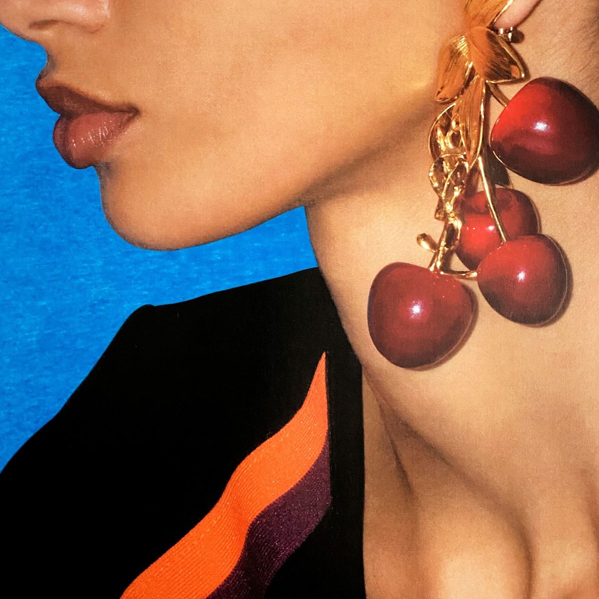 빅이어링 드롭이어링 과일모티브