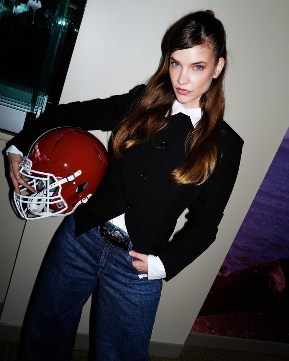 바바라팔빈 슈퍼볼 데님팬츠