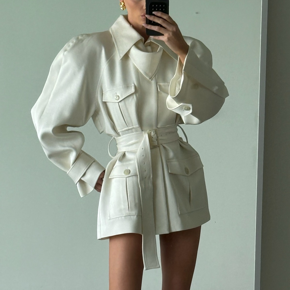 숏트렌치코트 엘라호스크