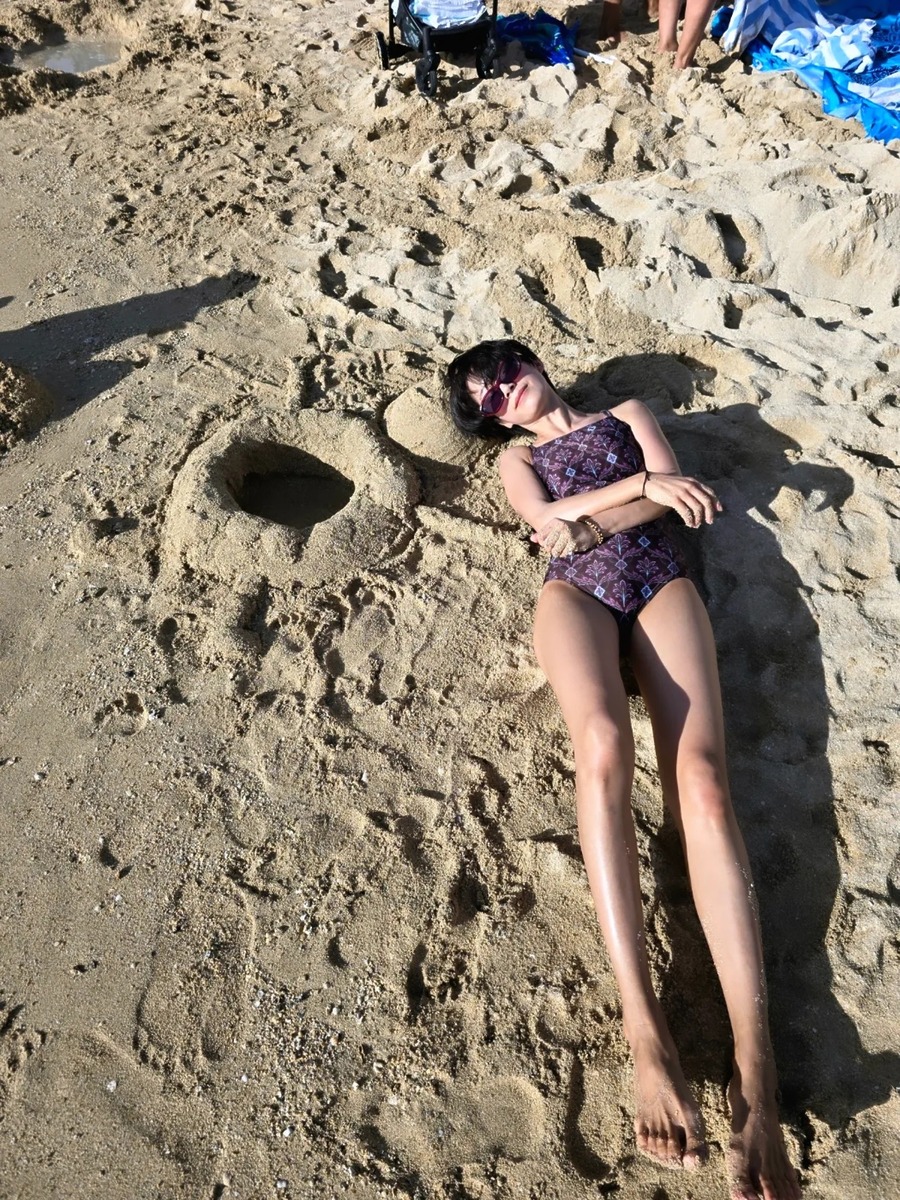 곽선영 원피스수영복