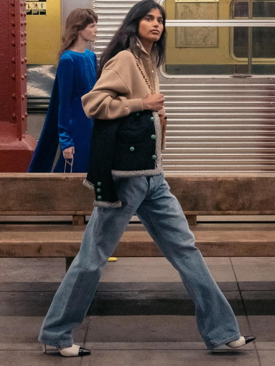 샤넬 마티유블라지 쿼터집 하프집업