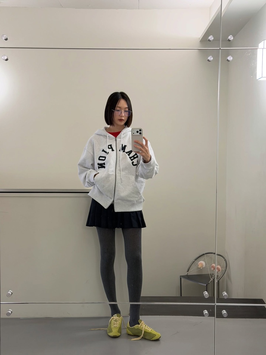 금새록 투웨이집업 집업후디