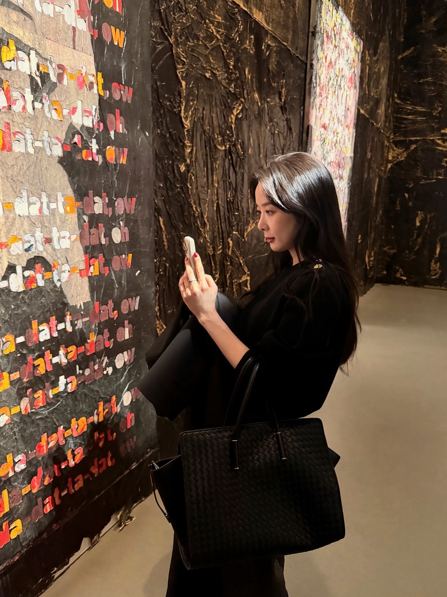 이청아 보테가베네타 빅백