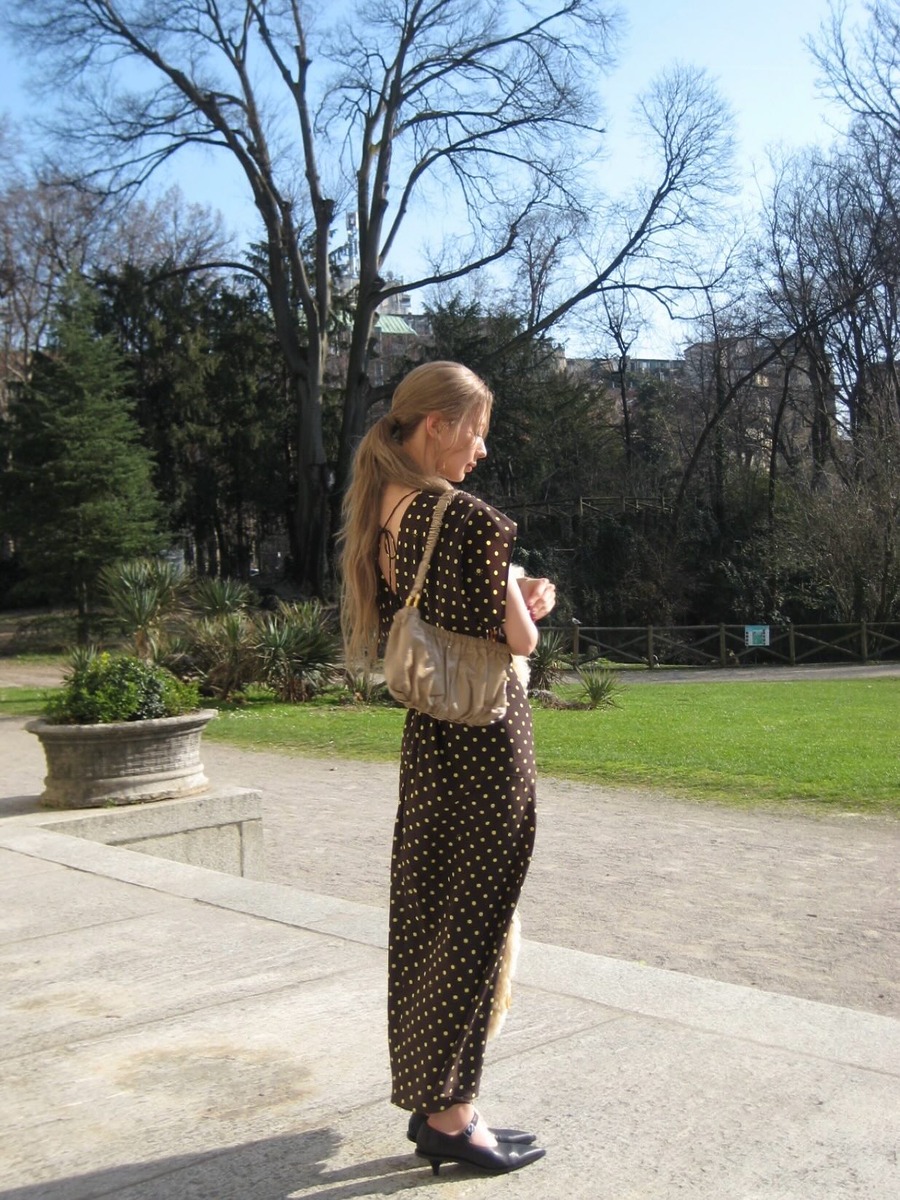 아이들 미연 도트 맥시드레스 마르니