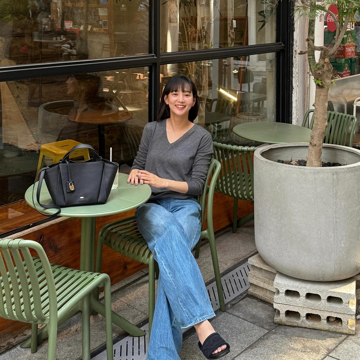 윤승아 기본템 니트