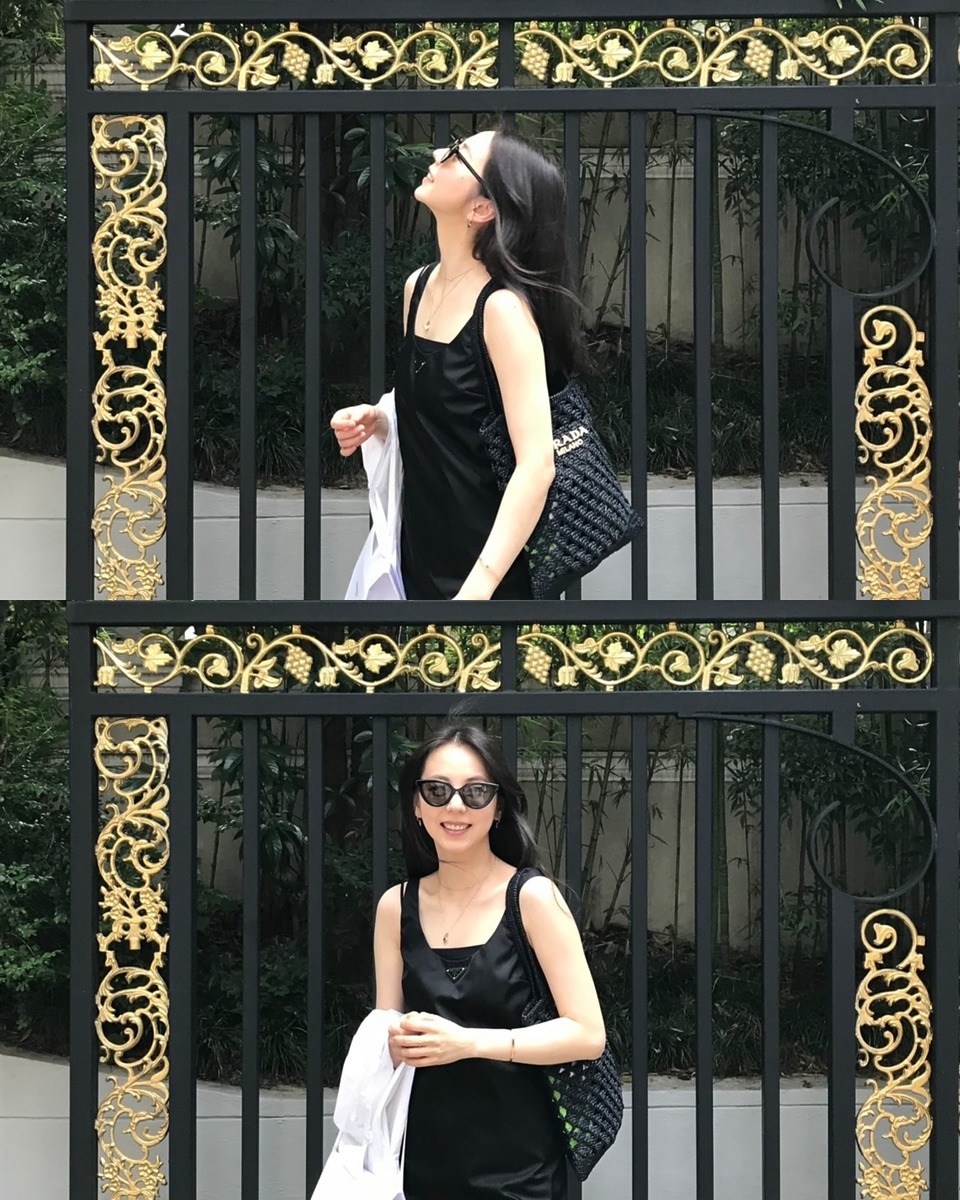 안소희 라피아백 크로셰백