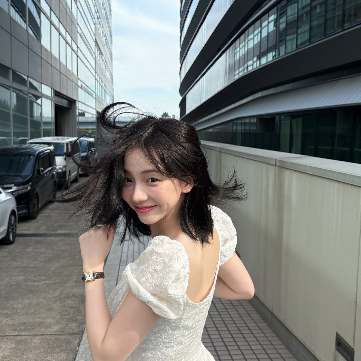 카리나 화이트 원피스 드레스