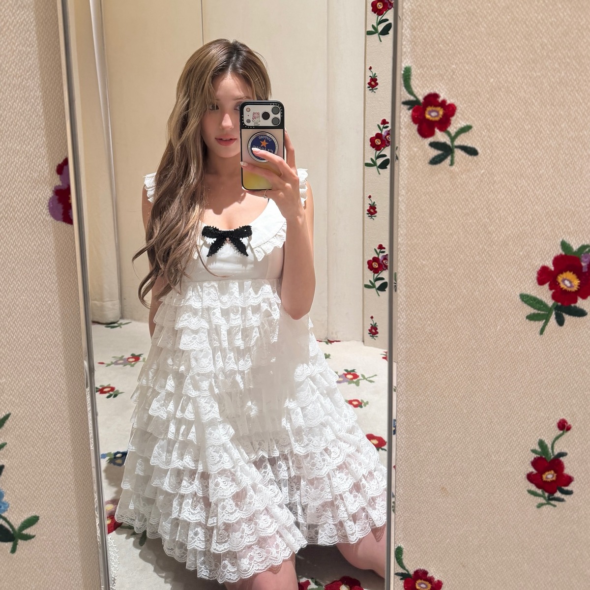 전소미 화이트 드레스 원피스 