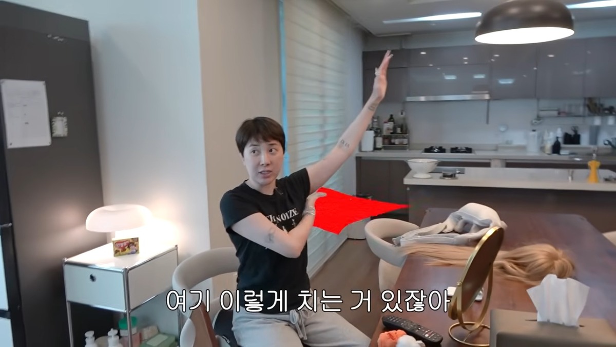 서인영 겨드랑이 림프 마사지