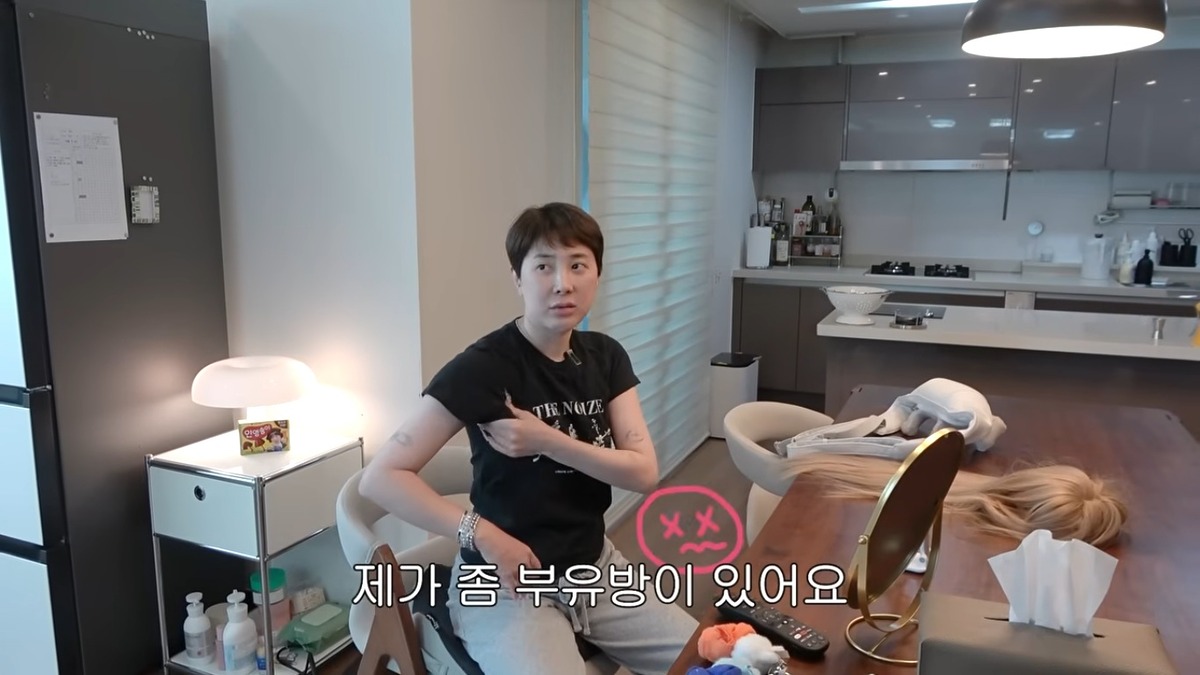 서인영 겨드랑이 림프 마사지