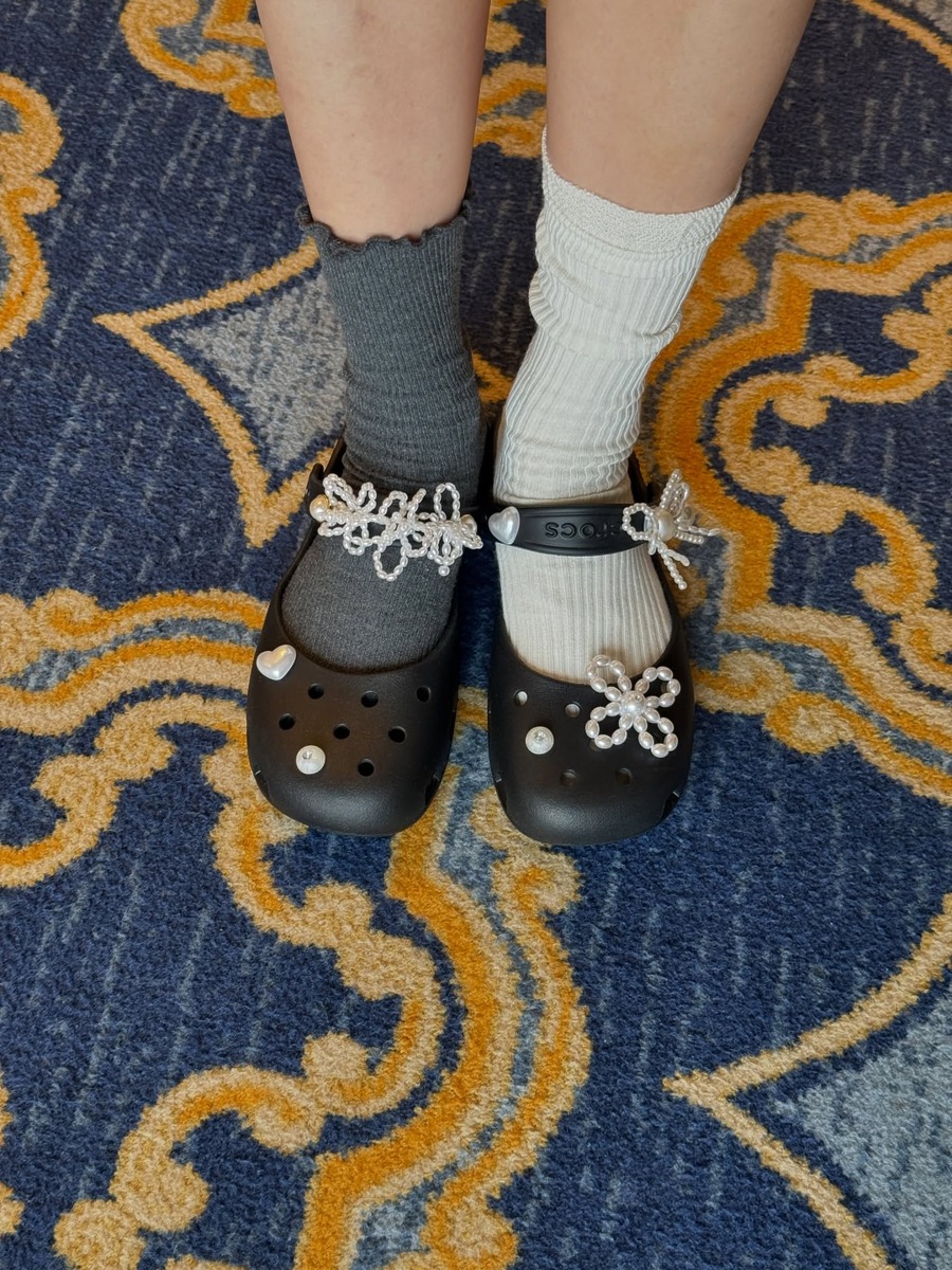 윤승아 크록스 발레리나슈즈