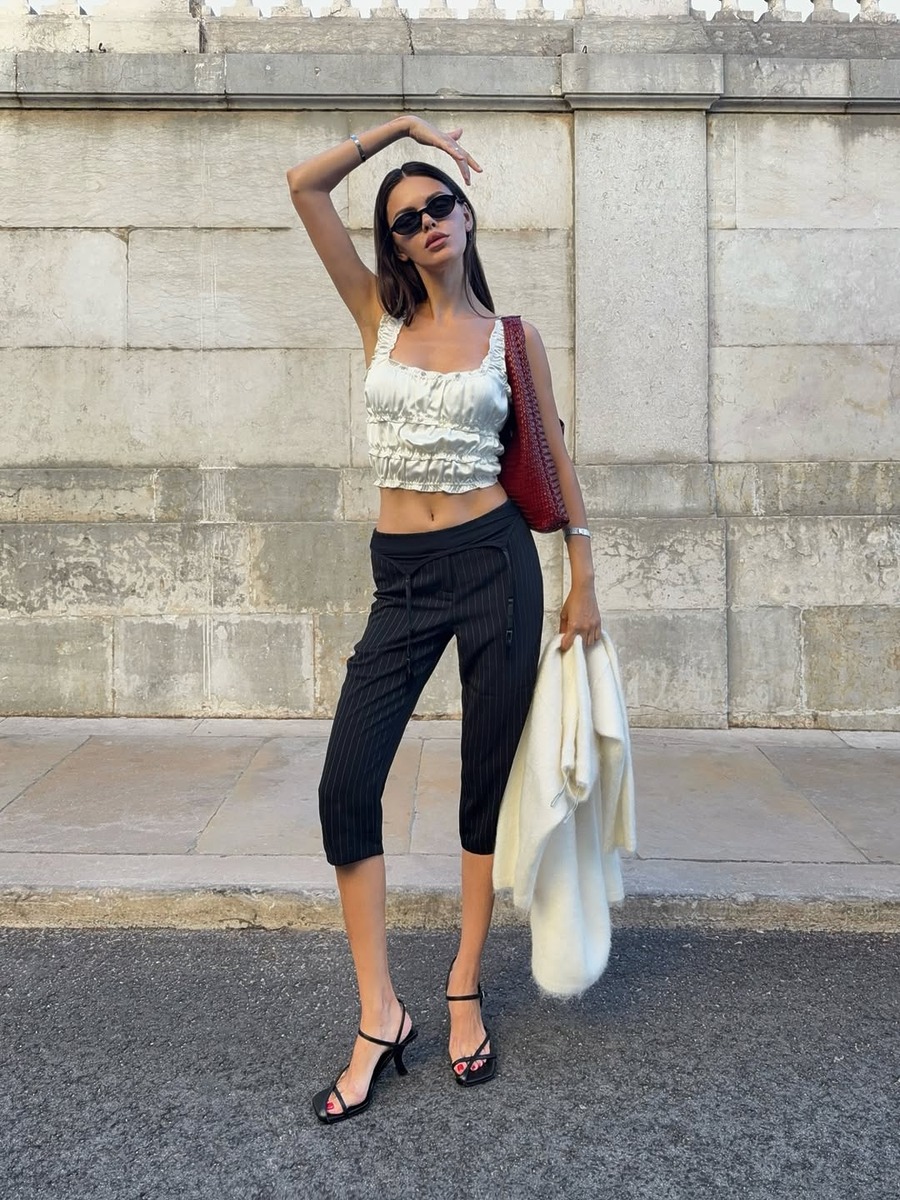 capri pants, capri pants outfit, 카프리팬츠, 카프리팬츠 코디, 여름 바지, 여름 바지추천