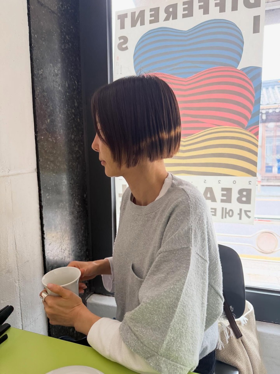 김나영 엔젤링 헤일로 탈색 염색