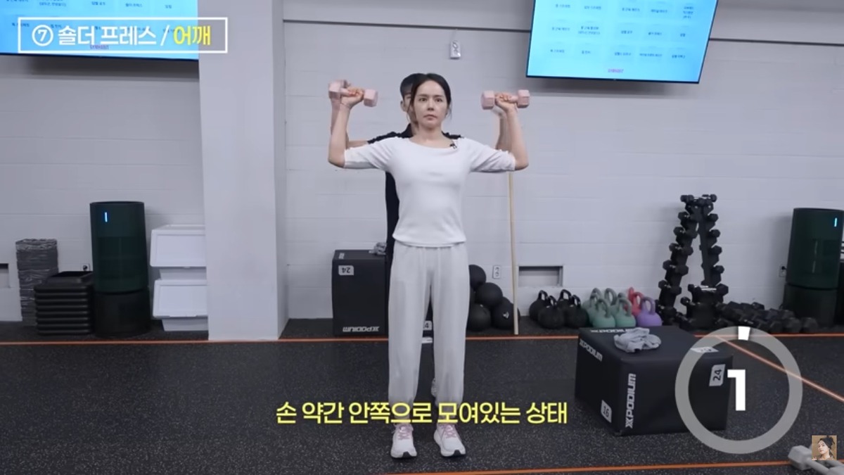 한가인 팔뚝살