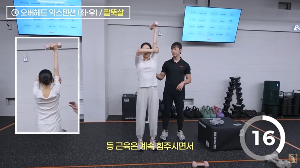 한가인 팔뚝살