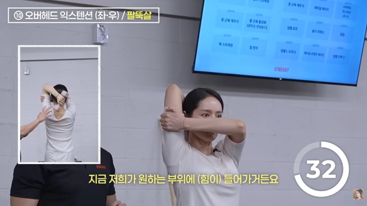한가인 팔뚝살