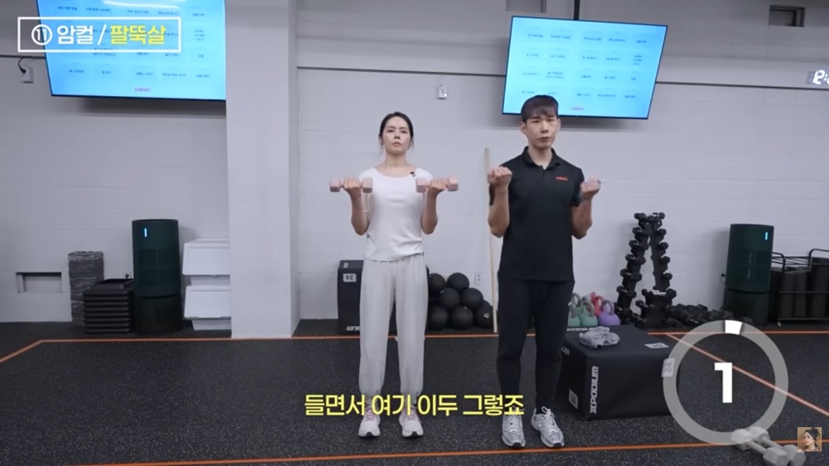 한가인 팔뚝살